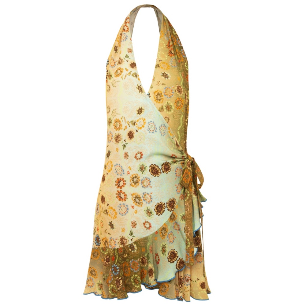 New with Tags - Siedres KAI - Printed wrap mini dress